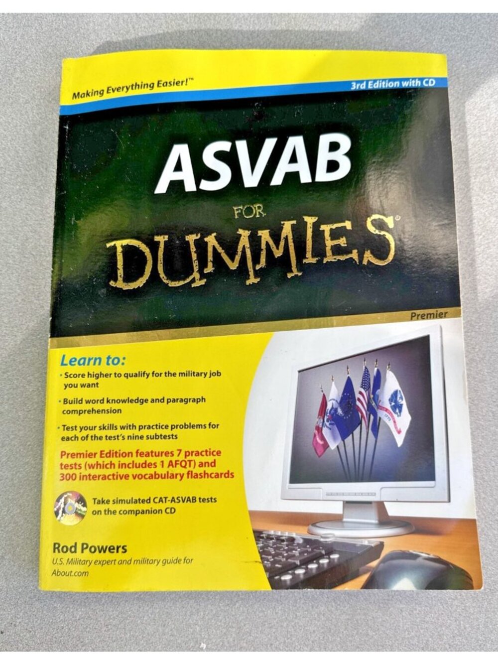 ASVAB for Dummies by Rod Powers and Consumer Dummies Staff 3rd Edition